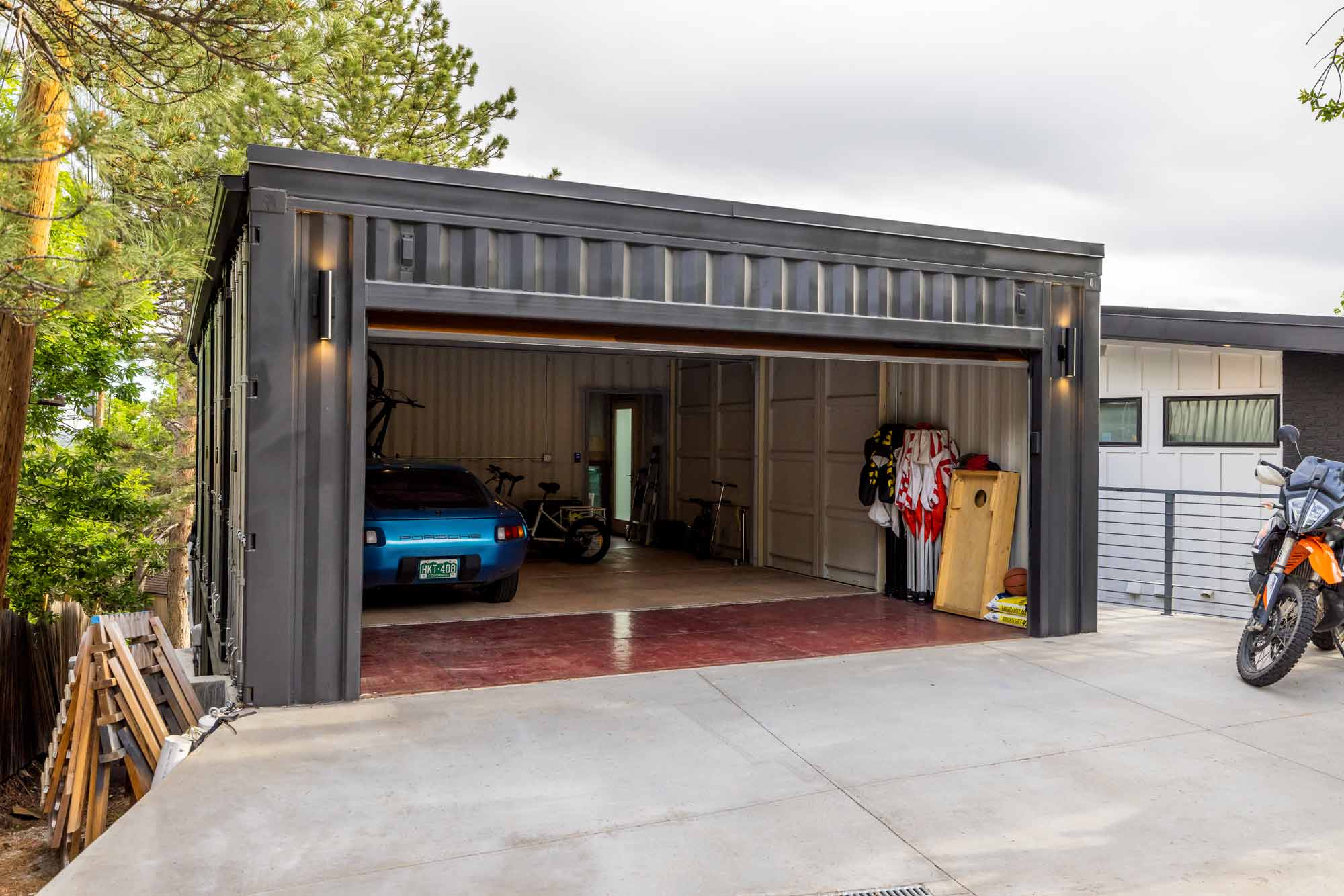 How Can a Side Garage Door Be Installed On A Shipping Container?