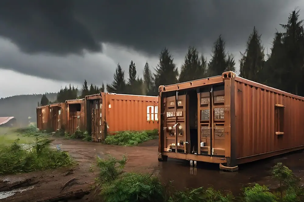 Using Shipping Container for Storm Shelter Protection