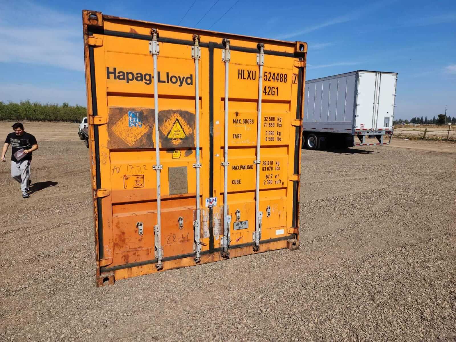 Shipping Containers For Sale ft High Cube Orange